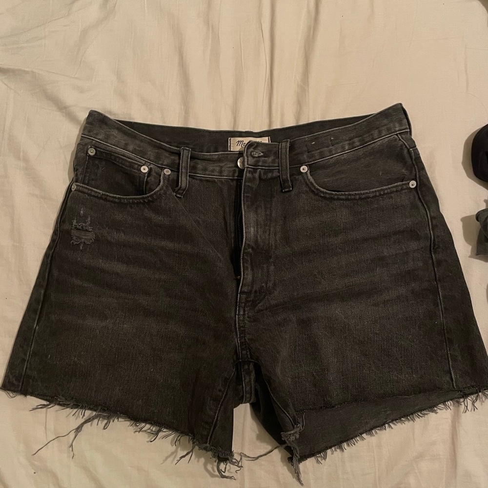 Madewell relaxed mid length denim shorts